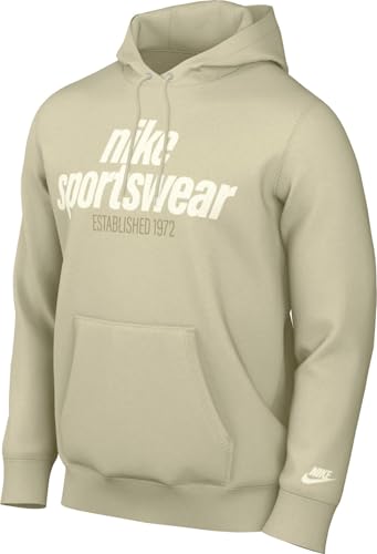 Nike Herren Club Bb Po HDY GFX T-Shirt, Lt Khaki/Lt Khaki/Sail, XL von NIKE