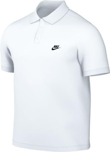 Nike Herren Club Polo Shirt, White/Black, XL von Nike