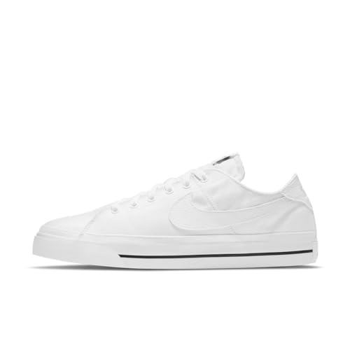 Nike Herren Court Legacy Canvas Sneaker, Weiß und Schwarz, 40.5 EU von Nike