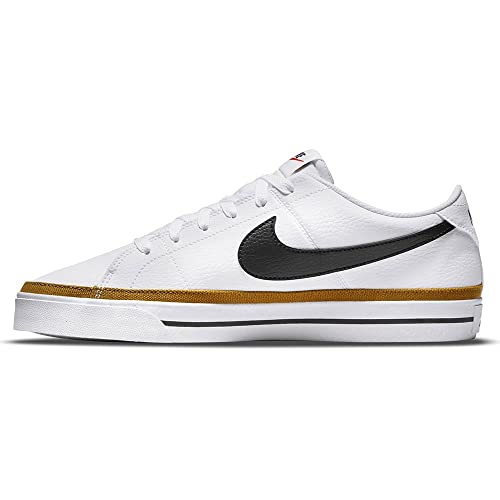 Nike Herren Court Legacy Sneaker, White/Black-Desert Ochre, 38.5 EU von Nike