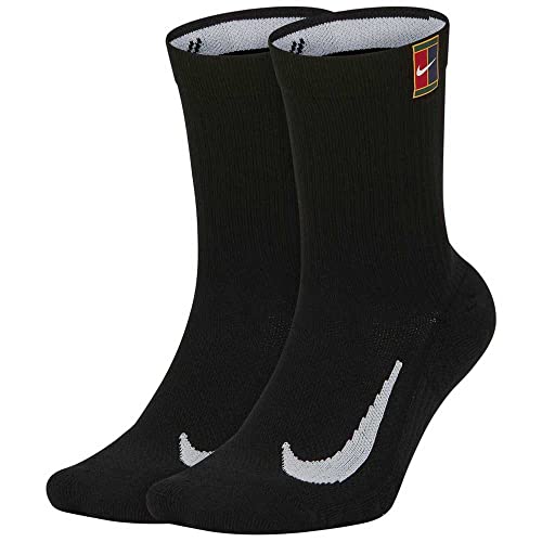 Nike Herren Court Multiplier Cushioned Socken, Black/Black, S von Nike