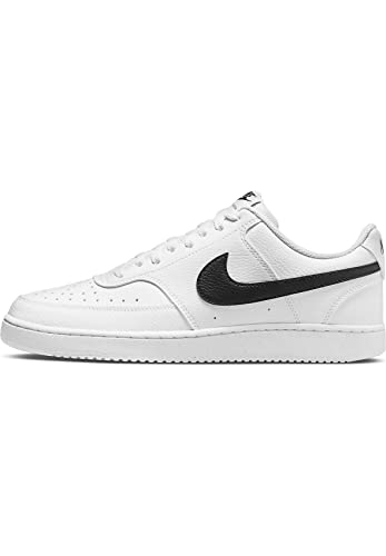 Nike Herren Court Vision Freizeit-Schuh, White Black White, 44 EU von Nike