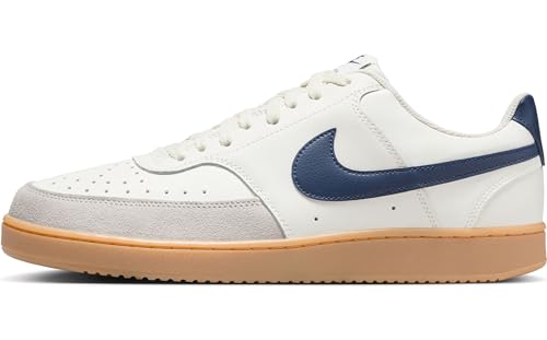 Nike Herren Court Vision LO TRK3 Sneaker, Sail/Midnight Navy-Gum Light Brown, 47 EU von Nike