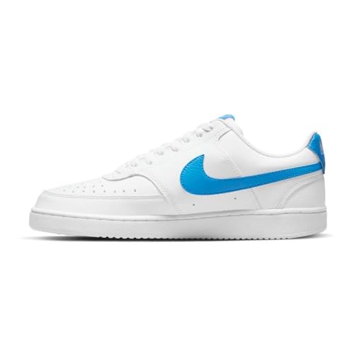 Nike Herren Court Vision Low Next Nature Sneaker, White/LT Photo Blue, 40.5 EU von Nike