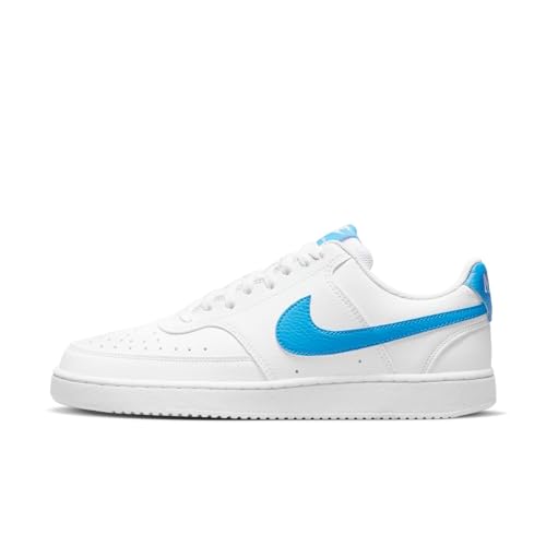 Nike Herren Court Vision Low Next Nature Sneaker, White/LT Photo Blue, 44 EU von Nike