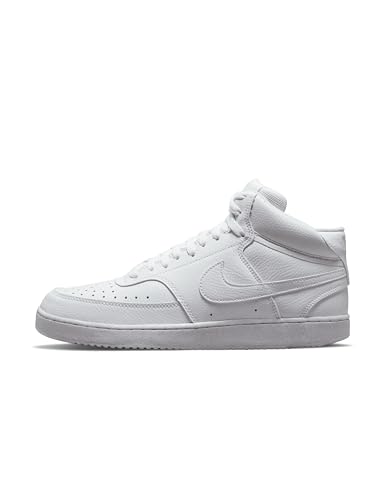 Nike Herren Court Vision Mid Wanderschuh, White, 42.5 EU von NIKE