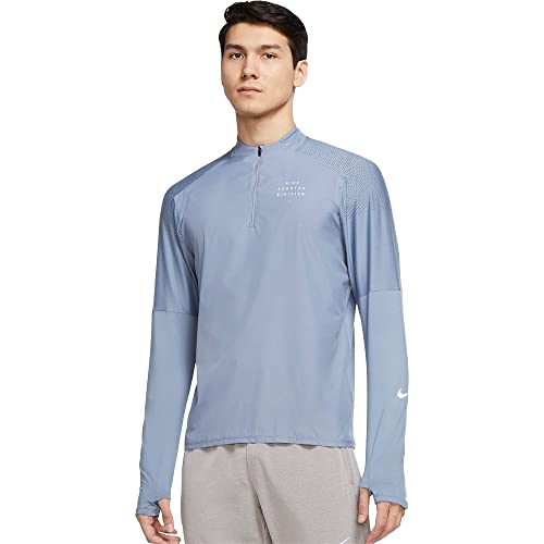 Nike Herren Df Run Dvn Flsh Sweatshirt, Ashen Slate/Reflective Silv, L von Nike