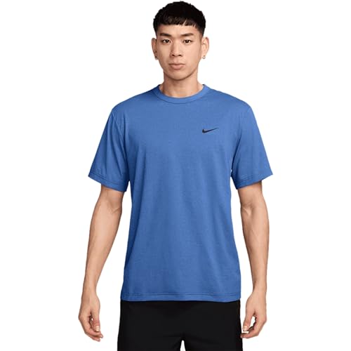 Nike Herren Df Uv Hyverse Ss T-Shirt, Comet Blue/Black, XL von NIKE