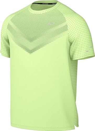 Nike Herren Dfadv Stride Ss Sweatshirt, Barely Volt/Reflective Silv, M von Nike