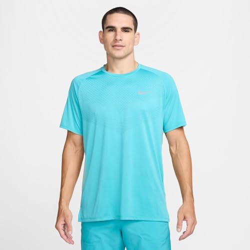Nike Herren Dfadv Stride Ss Sweatshirt, Dusty Cactus/Reflective Silv, M von Nike