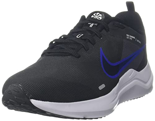 Nike Herren Downshifter 12 Sneaker, Anthracite/Racer Blue-Black-White, 42.5 EU von Nike