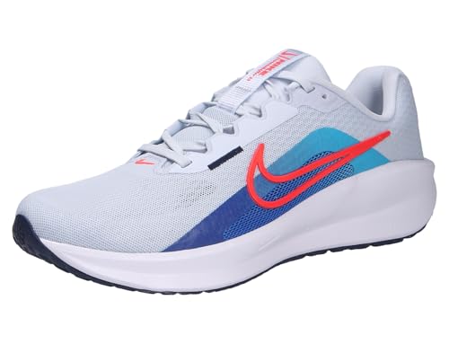 Nike Downshifter 13 Straßenlaufschuh für Herren Laufschuh, Football Grey/Bright Crimson-Deep Night, 44.5 EU von Nike