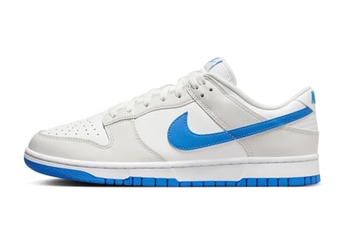 Nike Herren Dunk Low Retro Sneaker, Summit White Photo Blue Platinum Tint, 42 EU von Nike