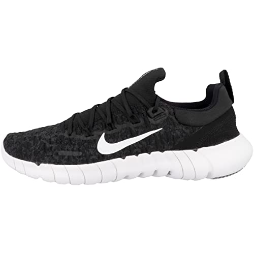 Nike Herren Free Run 5.0 Road Running Shoe, Black/White-Dark Smoke Grey, 44 EU von Nike