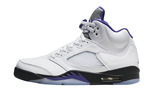 Nike Herren Jordan 5 Retro Concord Weiß/Dark Concord-Schwarz (DD0587 141), Weiß/Dunkel-Concord-Schwarz, 41 EU von Nike