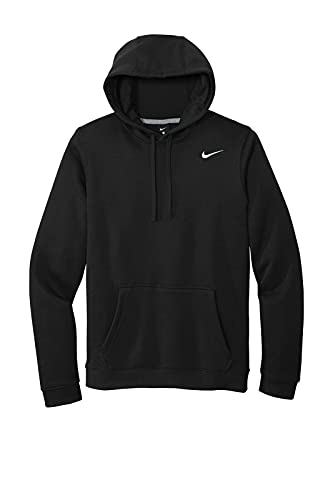 NIKE Sportswear Herren Pullover Club Hoodie, Schwarz, X-Large von Nike