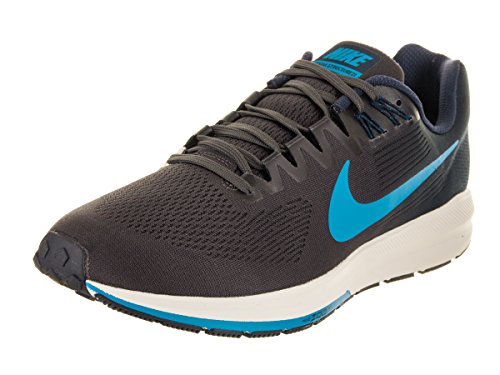 Nike Herren Laufschuh Air Zoom Structure 21 Sneakers, Mehrfarbig (Obsidian/Blue Hero/Thunder Grey 404), 48.5 EU von Nike