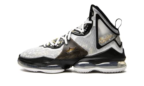 Nike Herren Lebron XIX 19 "Space Jam Basketballschuhe, Weiß/Metallic-Gold-Schwarz, 42 EU von Nike