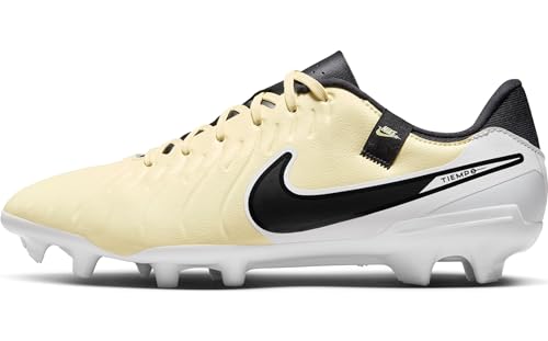 Nike Herren Legend 10 Academy Fg/Mg Fußballschuhe, Lemonade/Black-MTLC Gold Coin, 40.5 EU von Nike