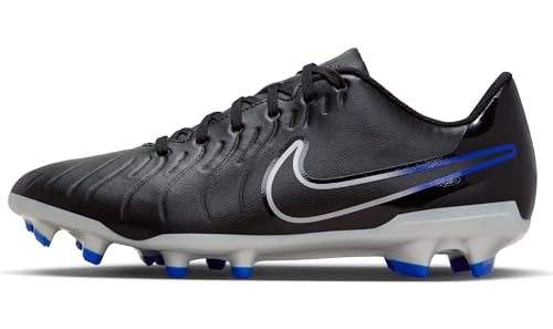 Nike Herren Legend 10 Club Fg/Mg Fußballschuh, Schwarz Blau Black Chrome Hyper Royal, 41 EU von Nike