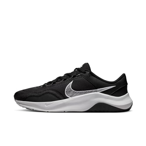 Nike Herren Legend Essential 3 Sneaker, Black/White-Iron Grey, 43 EU von Nike