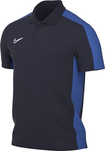 NIKE Herren M NK DF ACD23 SS Polo Shirt, Obsidian/Royal Blue/White, S von Nike