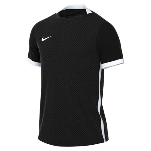 NIKE Herren M NK DF CHALNG IV JSY SS T-Shirt, Black/Black/White/White, L von Nike