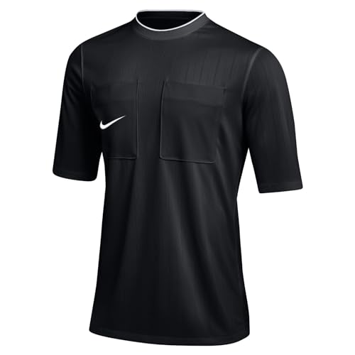 NIKE Herren M NK DF REF II JSY SS 22 T-Shirt, Black/White, M von Nike