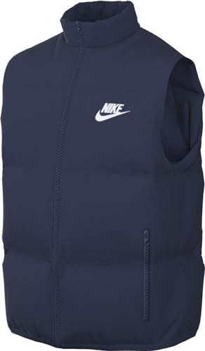 Nike Herren M NK TF Club Puffer Vest Jacket, Midnight Navy/White, L von Nike
