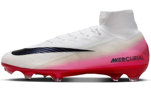 Nike Herren Mercurial Superfly 10 Elite FG High-Top normalen Rasen Fußballschuh, University Red/Dark Obsidian, 45.5 EU von Nike