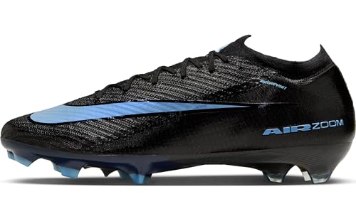 Nike Herren Mercurial Vapor 16 Elite FG Low-Top Fußballschuh, Schwarz/Ice Blue, 47.5 EU von Nike