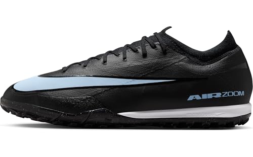 Nike Herren Mercurial Vapor 16 Pro TF Low-Top Fußballschuh, Schwarz/Ice Blue, 44 EU von Nike