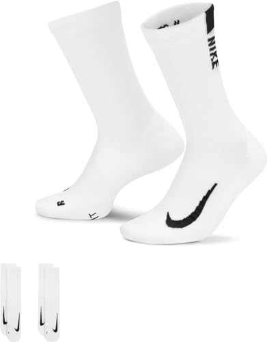 Nike Herren Multiplier Crew Socken, White/Black, L (2er Pack) Nike Herren Multiplier Crew Socken, White/Black, L (2er Pack) von Nike
