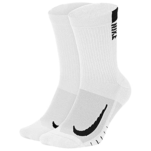 Nike Herren Multiplier Crew Socken, White/Black, XL von Nike