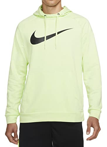 Nike Herren Nike Hoodie Pull-over Swoosh, Lime Ice/Black, Large von Nike