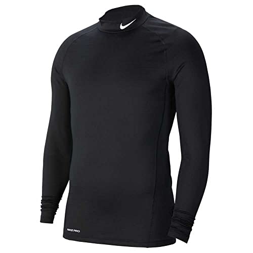 Nike Herren P Warm Mock Sweatshirt, Black/White, L von Nike