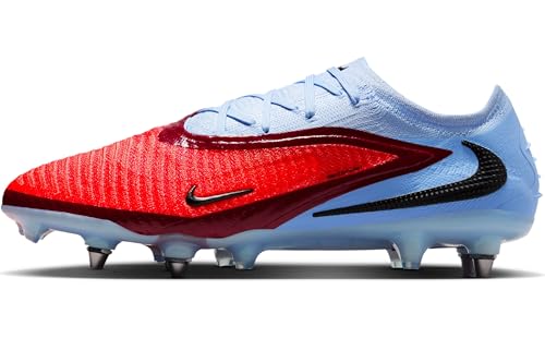 Nike Herren Phantom 6 Low Elite weichen Rasen Fußballschuh, Royal Tint/Bright Crimson, 45.5 EU von Nike