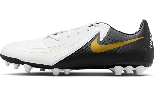 Nike Herren Phantom Gx Ii Academy Ag Fußballschuhe, White/Black-MTLC Gold Coin, 43 EU von Nike