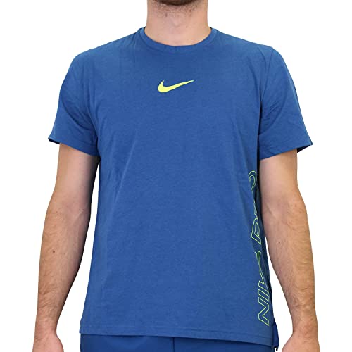 Nike Herren Pro Dri-FIT Burnout Laufshirt Blau L von Nike