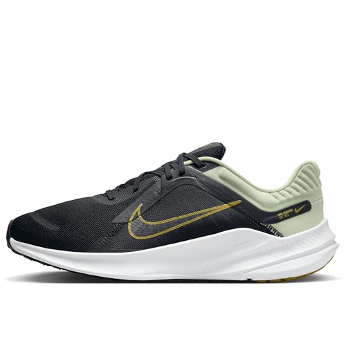 Nike Herren Quest 5 Laufschuhe, Olive Aura/Bronzine-Black-White, 44 EU von Nike