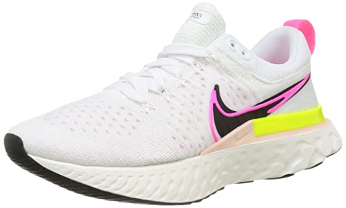 Nike Herren React Infinity Run FK 2 T Sneaker, White/Black-Sail-Pink Blast, 40.5 EU von Nike
