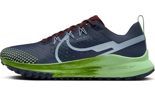 Nike Herren React Pegasus Trail 4 Laufschuhe, Thunder Blue/Lt Armory Blue-Chlorophyll, 44.5 EU von Nike