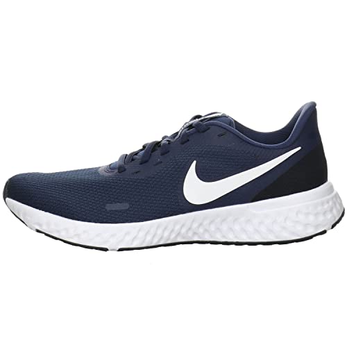 Nike Herren Revolution 5 Sneaker,Blau Midnight Navy White Dk Obsidian,42.5 EU von Nike