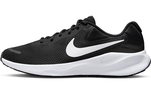 Nike Revolution 7 Straßenlaufschuh für Herren, Black/White, FB2207-001, 41 EU (8 US) von Nike