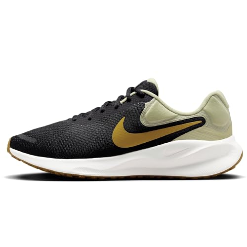 Nike Herren Revolution 7 Laufschuhe, Black/Bronzine-Olive Aura-Summit White, 40.5 EU von Nike