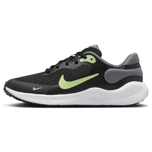 Nike Revolution 7 Schuh für ältere Kinder, Black/Barely Volt-Smoke Grey-White, FB7689-006, 35.5 EU (3.5Y US) von NIKE