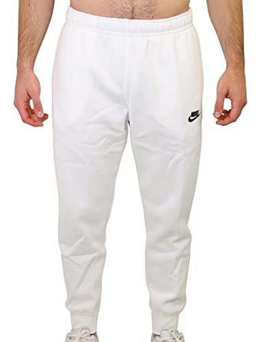 Nike Herren Sportswear Club Fleece Pants, White/White/Black, 2XL von Nike