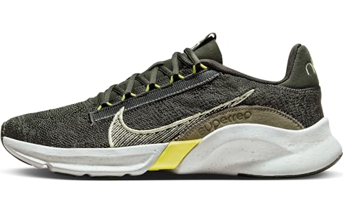 Nike Herren Superrep Go 3 Sneaker, Medium Olive/Luminous Green-Se, 44 EU von Nike