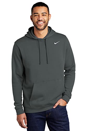 Nike Herren Team Club Pullover Hoodie CJ1611-060 - Grau - Large von Nike