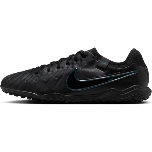 Nike Herren Tiempo Legend 10 Pro TF Turf Fußballschuh, Black/Black-Deep Jungle, 39 EU von Nike